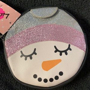 Cute snowman coin purse